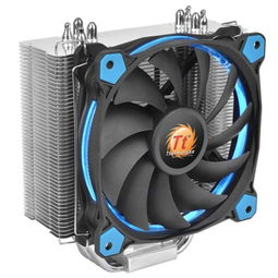 thermaltakesilent 12 藍色導光圈 cpu散熱器 150w散熱功耗 riing藍色風扇 溫控pwm 散熱器產品圖片1